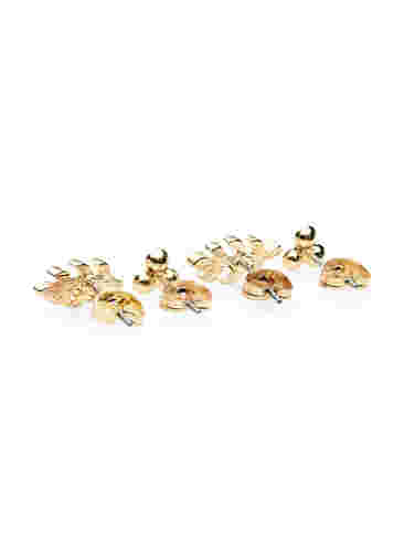 2-pak øreringe, Gold, Packshot image number 1