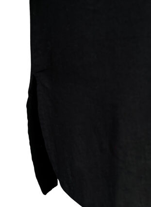 Lang skjorte med korte ærmer, Black, Packshot image number 3