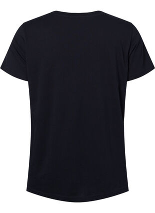Trænings t-shirt med print, Black Ready to Start, Packshot image number 1