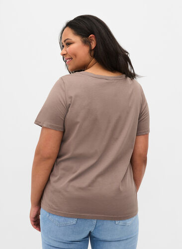 Kortærmet bomulds t-shirt med tryk , Falcon WAYS, Model image number 1