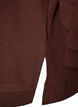 Hoodie med frott&eacute;-inspireret tekstmotiv, Brun, Packshot image number 3