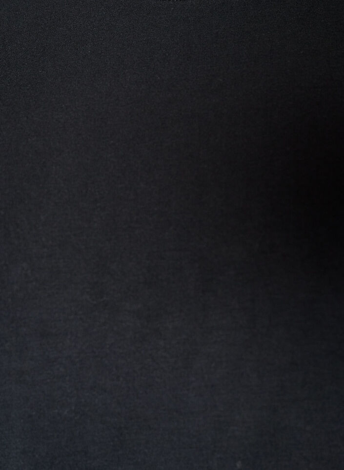 Nat T-shirt i modal med kontrastb&aring;nd, Sort, Packshot image number 2