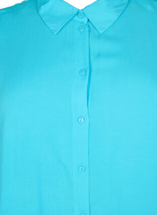 Lang skjorte i viskose, Blue Atoll, Packshot image number 2