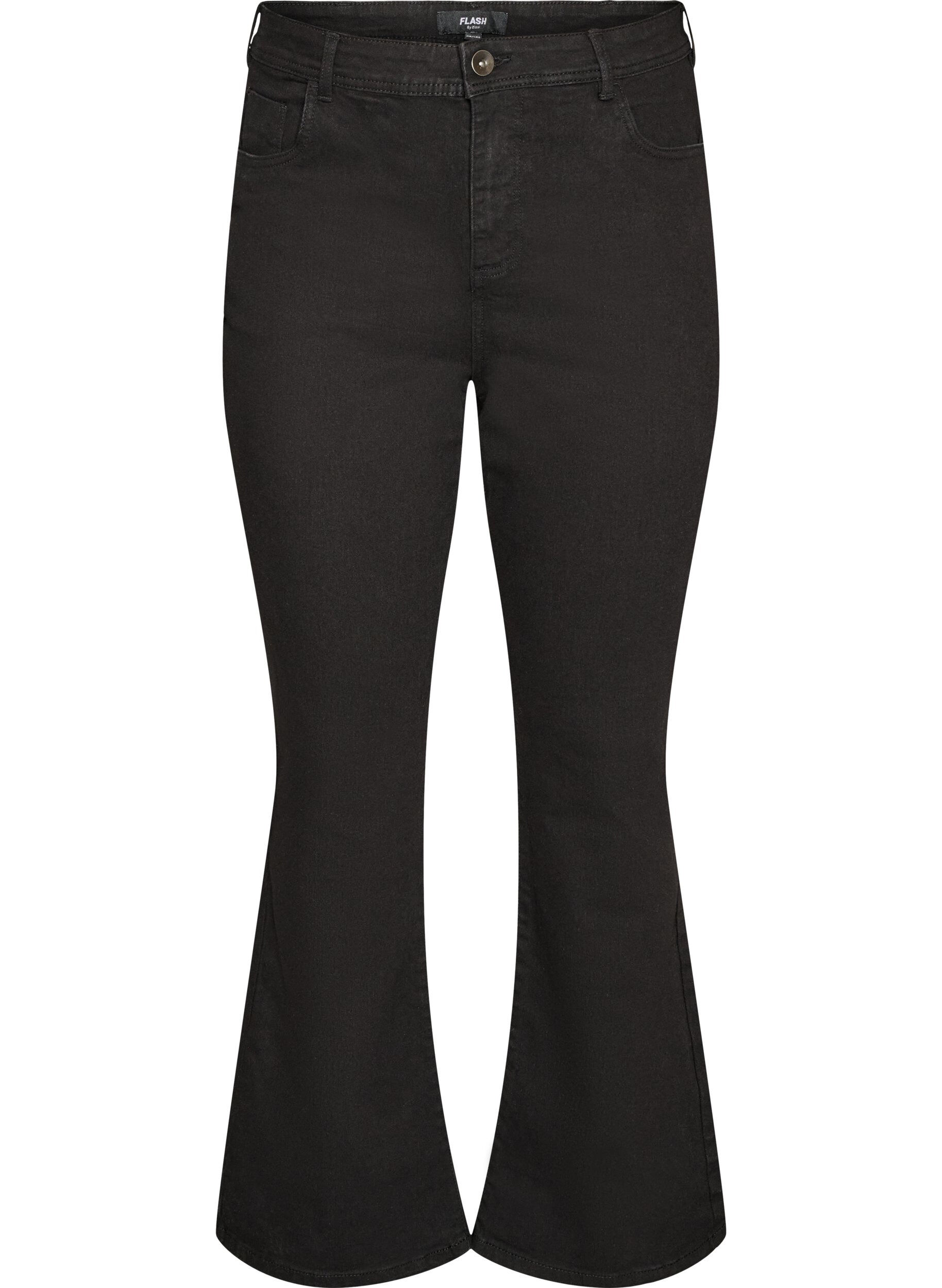 FLASH - H&oslash;jtaljede jeans med bootcut