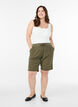 L&oslash;se shorts i bomuld med lommer, Gr&oslash;n, Model image number 1