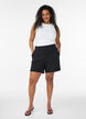 Shorts med lommer og l&oslash;s pasform, Sort, Model image number 1