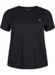 Slim fit trænings t-shirt med rund hals, Black, Packshot image number 0
