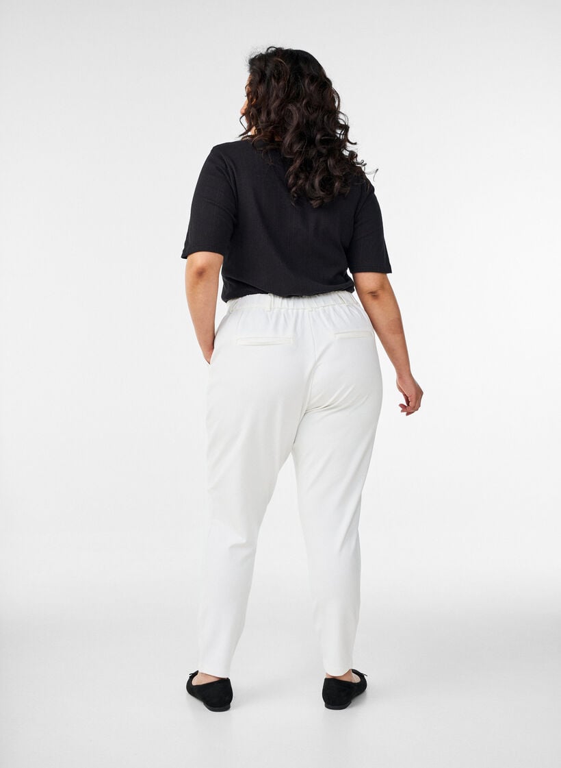 Cropped Maddison bukser, Hvid, Model image number 1