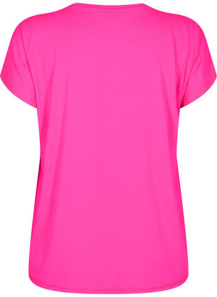 Kortærmet trænings t-shirt , Neon Pink Glo, Packshot image number 1