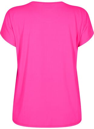 Kortærmet trænings t-shirt , Neon Pink Glo, Packshot image number 1