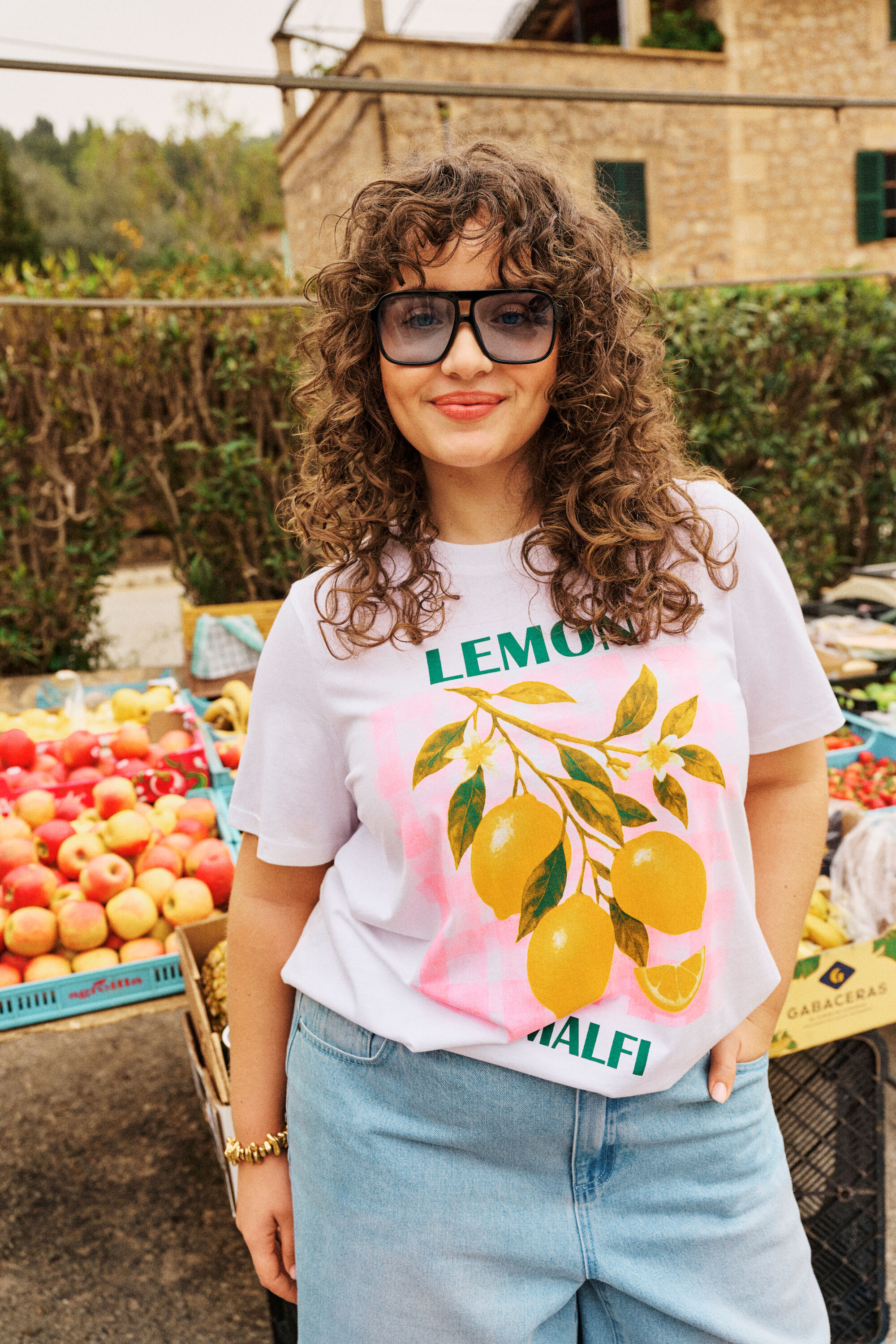 ZizziFrisk middelhavsstemning i denim, , Model