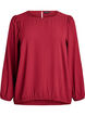 Bluse med glimmer, M&oslash;rk Bordeaux, Packshot image number 0