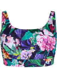 Bikini top med regulerbare skulderstropper, Flower Print
