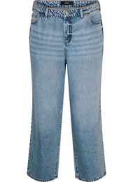 Kiana straight fit jeans med h&oslash;j talje, Bl&aring;