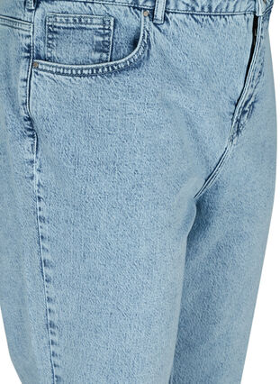 Cropped mom fit Mille jeans med løs pasform, Snow Wash 2, Packshot image number 2
