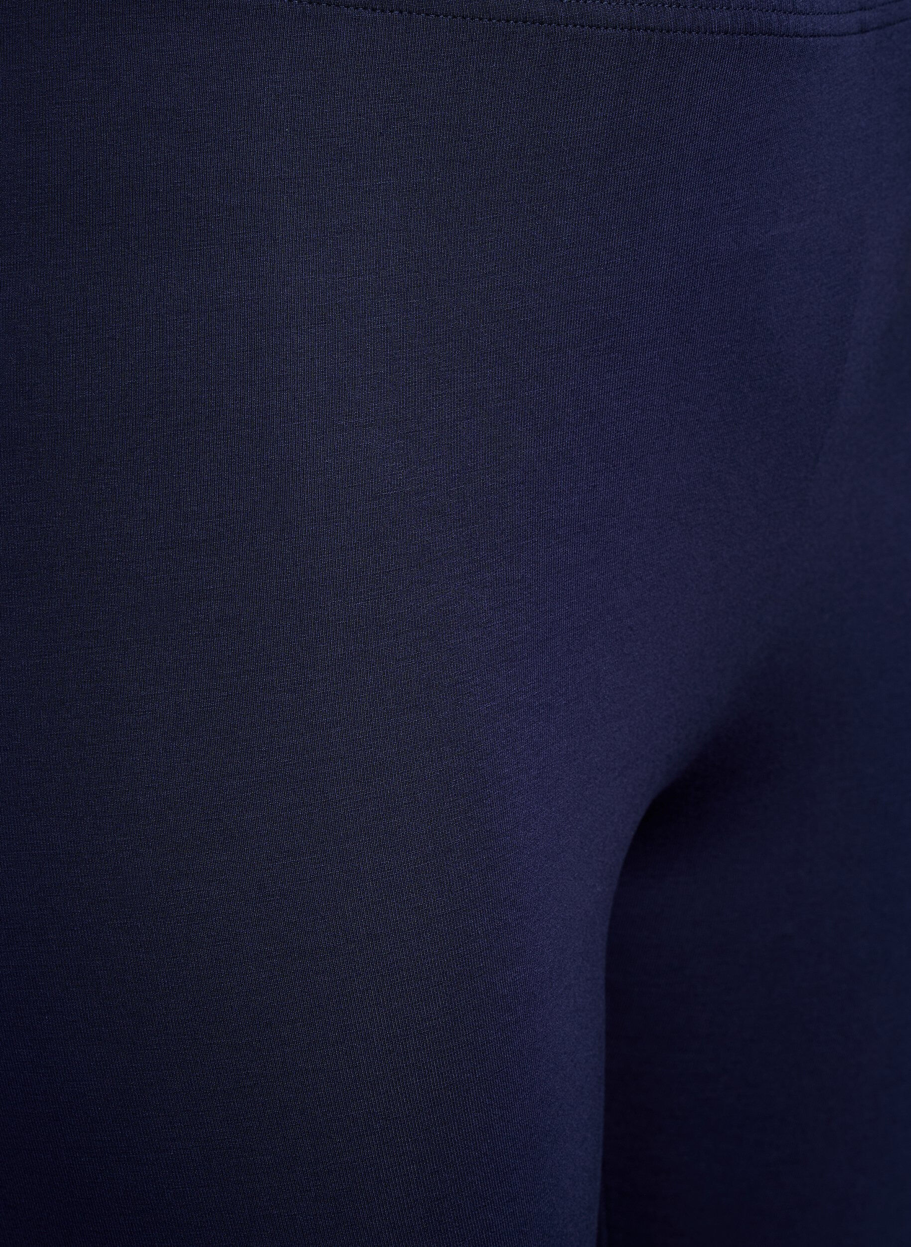 Zizzi Basis leggings med ekstra l&aelig;ngde, Bl&aring;, Packshot image number 2