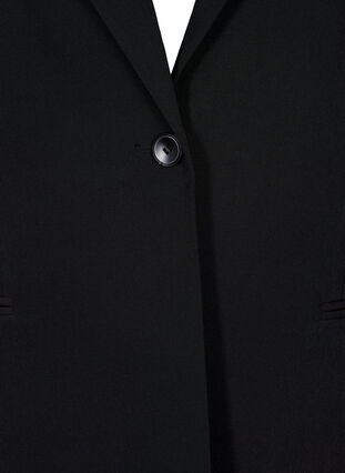 Blazer med en enkelt knaplukning, Black, Packshot image number 2