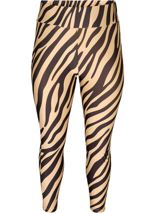 Leggings med zebra print, Zebra AOP, Packshot image number 0