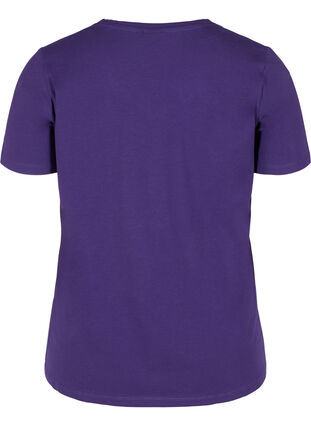 Basis t-shirt med v-hals, Parachute Purple, Packshot image number 1
