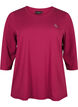 Tr&aelig;ningsbluse med 3/4 &aelig;rmer, R&oslash;d, Packshot image number 0