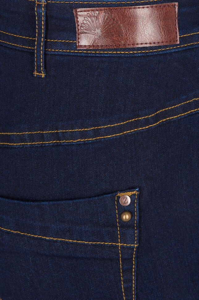 Slim fit Vilma jeans med h&oslash;j talje, Bl&aring;, Packshot image number 3
