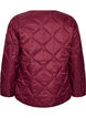 Quiltet jakke med trykknapper og rund hals, M&oslash;rk Bordeaux, Packshot image number 1
