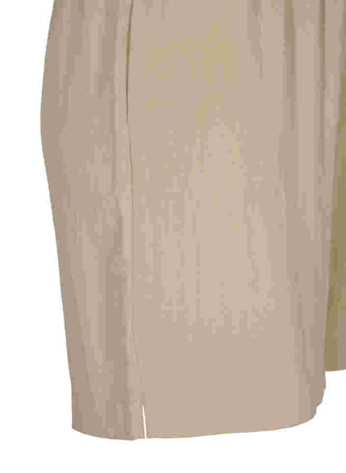 Løse shorts i viskose, Oxford Tan, Packshot image number 3