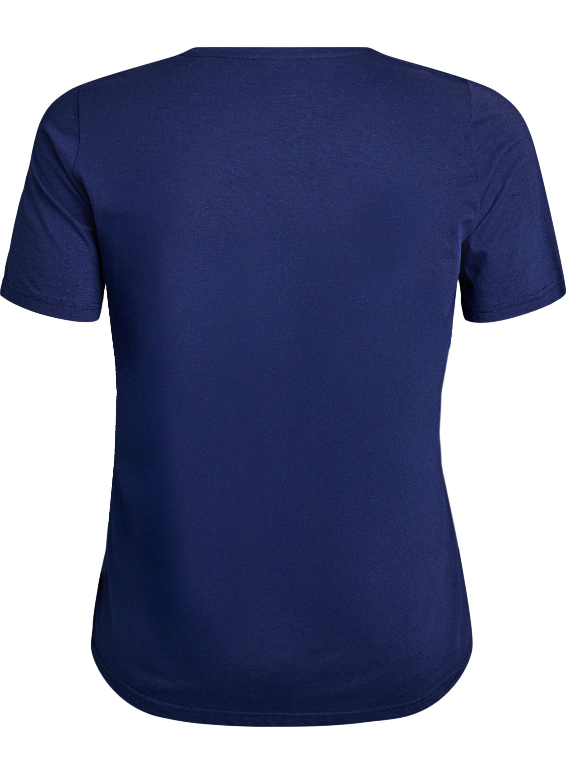 ZizziT-shirt med motiv, Bl&aring;, Packshot image number 1
