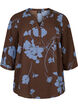 Prikket bluse med 3/4 ærmer , Falcon Flower, Packshot image number 0