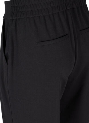 Klassiske ensfarvede bukser, Black, Packshot image number 3