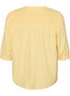 Bluse med smock og 3/4-&aelig;rmer, Gul, Packshot image number 1