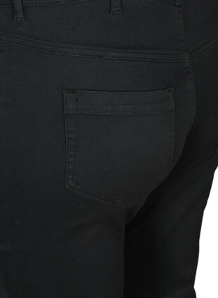 Højtaljede Amy capri jeans med super slim fit, Black, Packshot image number 3