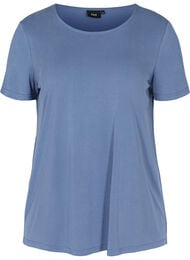 Kortærmet t-shirt med rund halsudskæring, Bijou Blue