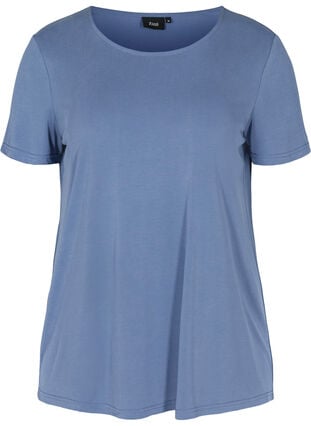 Kortærmet t-shirt med rund halsudskæring, Bijou Blue, Packshot image number 0