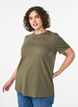 Basis t-shirt i bomuld med rund hals, Gr&oslash;n, Model image number 0