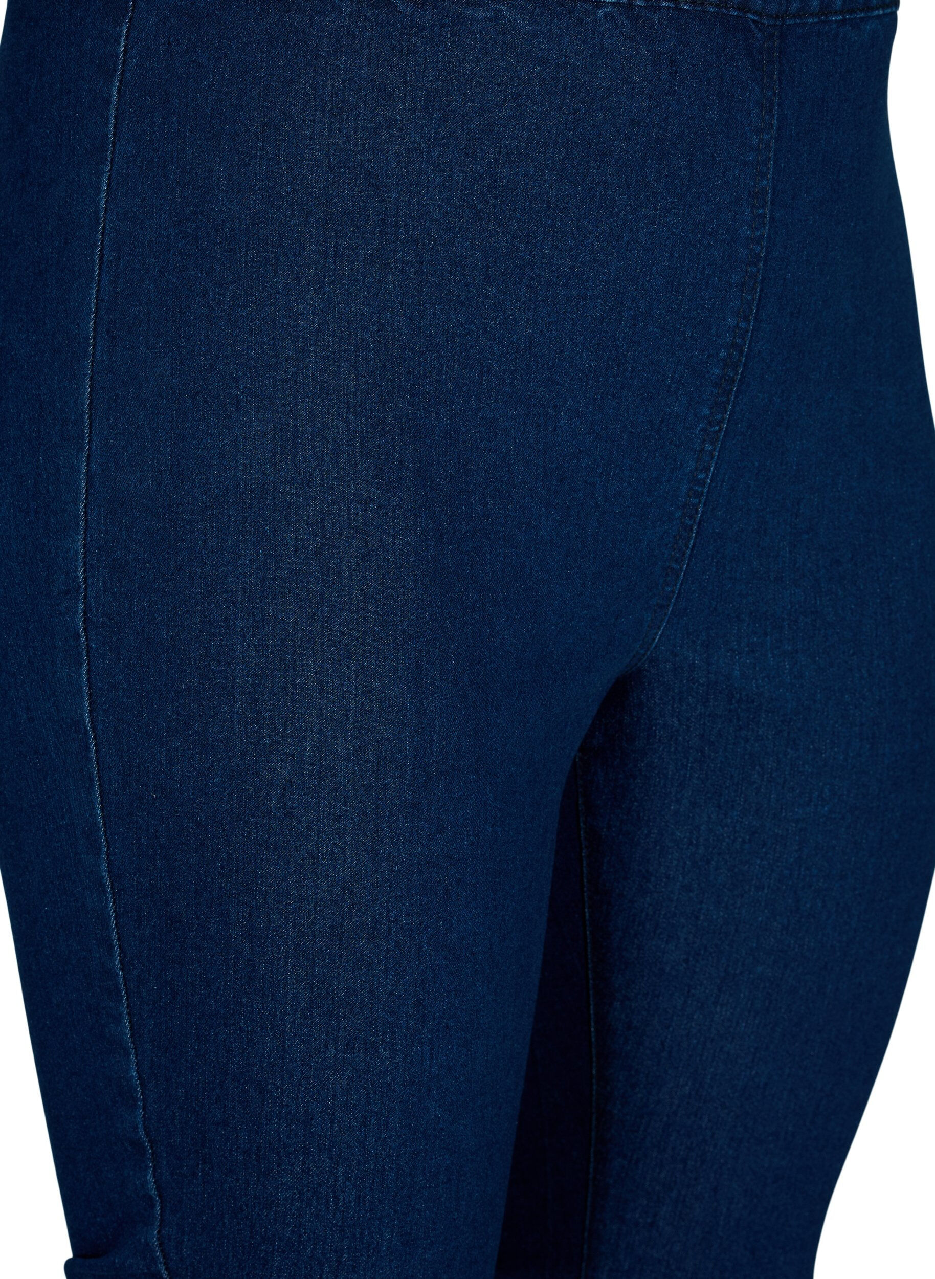 Zizzi FLASH - H&oslash;jtaljede denim knickers med slim fit, Bl&aring;, Packshot image number 2
