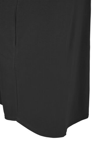 Kortærmet sweatkjole med hætte, Black, Packshot image number 3