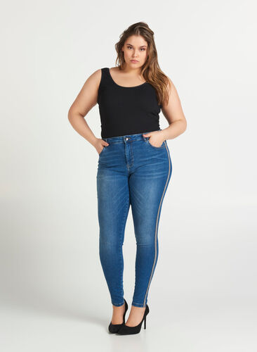 Amy jeans, Dark Blue Denim, Model image number 0