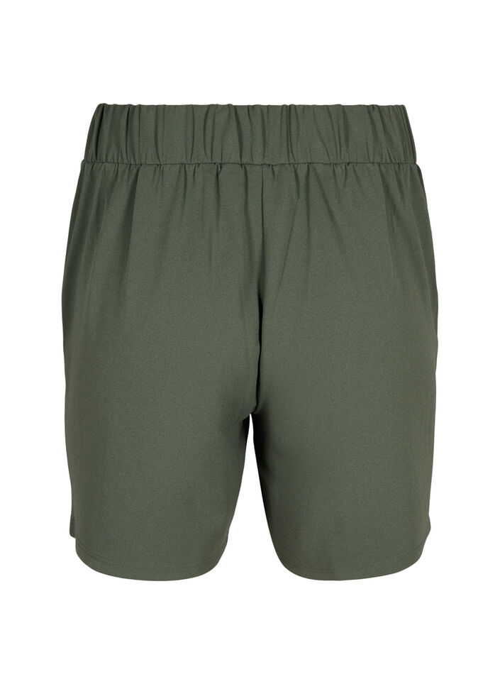 Shorts med lommer og l&oslash;s pasform, Gr&oslash;n, Packshot image number 1