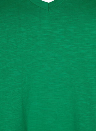 Kortærmet basis t-shirt med v-hals, Jolly Green, Packshot image number 2