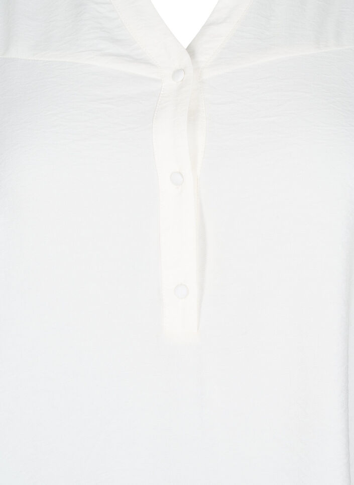 Bluse med flæsekrave, Vanilla, Packshot image number 2