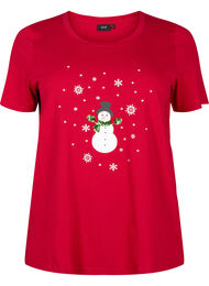 Jule t-shirt med pailletter, Tango R. W. Snowman, Packshot