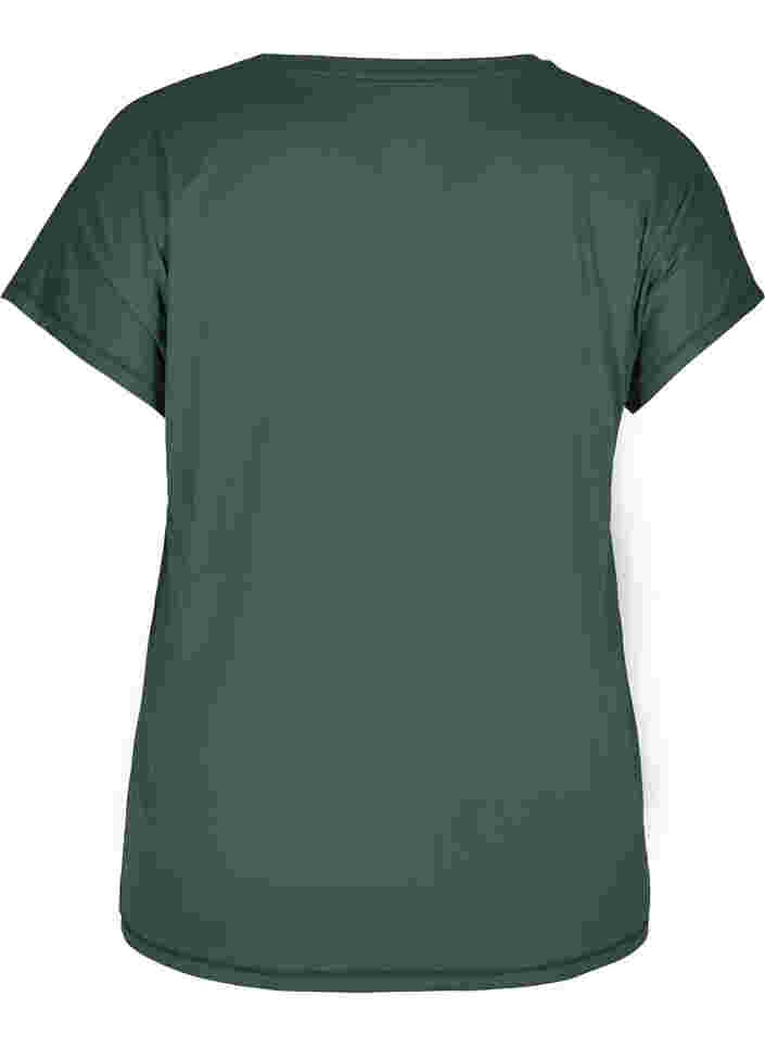 Ensfarvet trænings t-shirt, Green Gables, Packshot image number 1