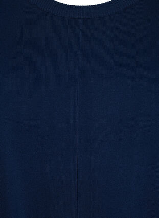Oversize strikkjole i viskosemix, Navy Blazer, Packshot image number 2