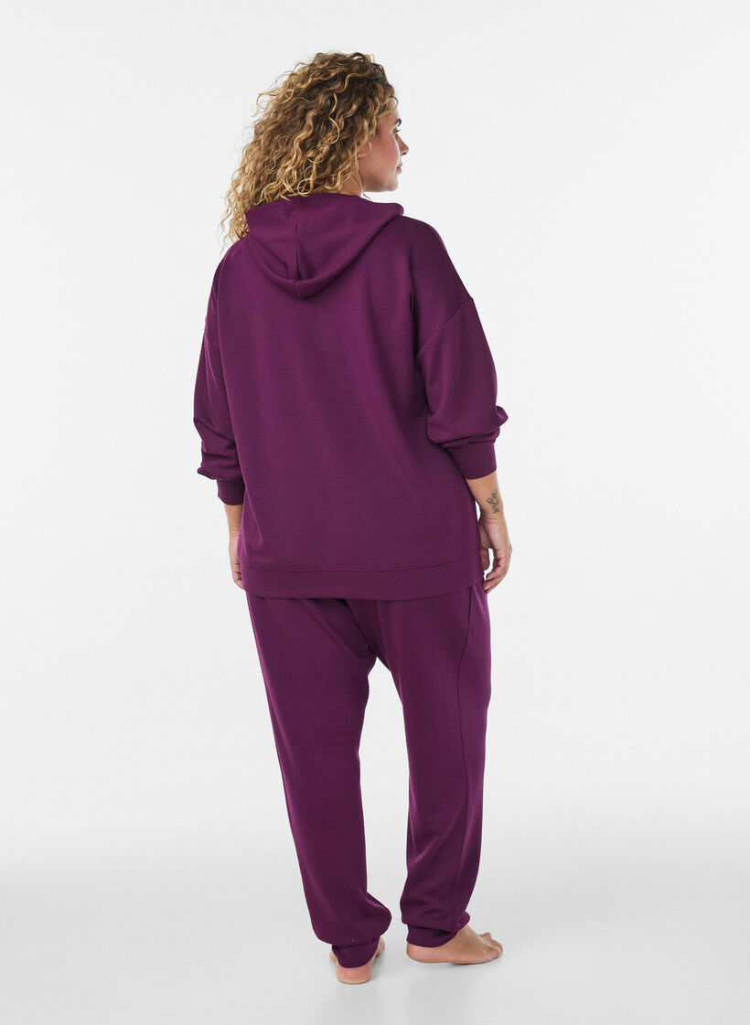 H&aelig;ttetr&oslash;je i jersey, Lilla, Model image number 2