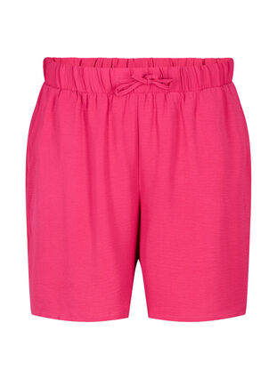 Shorts med lommer og elastik i taljen, Pink Peacock, Packshot image number 0