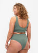 Bikini trusse med crepe struktur, Grøn, Model image number 1