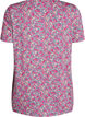 T-shirt med blomsterprint, Lyser&oslash;d, Packshot image number 1