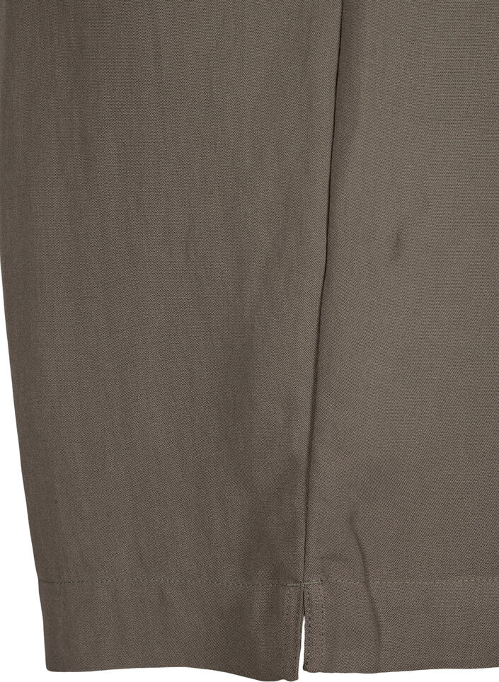 Løse shorts i viskose, Chocolate Chip, Packshot image number 3