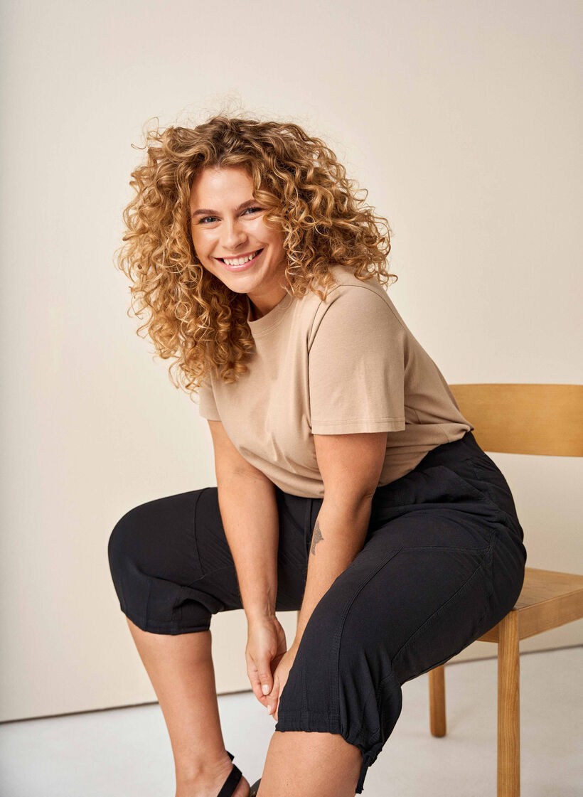 Knickers i bomuld, Sort, Image image number 0